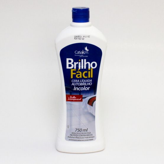 CERA BRILHO FACIL INCOLOR 750 ML.