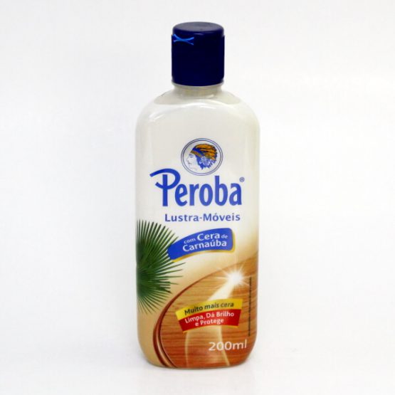 LUSTRA MOVEIS PEROBA COM CARNAUBA 200 ML.