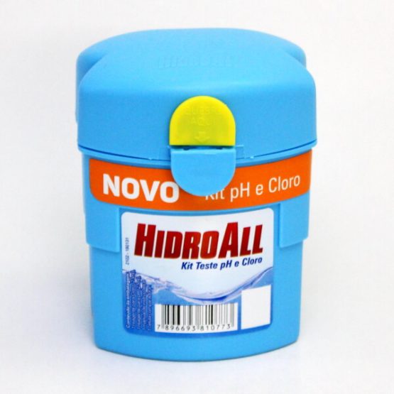 KIT DE TESTE DE CLORO E PH HIDROALL
