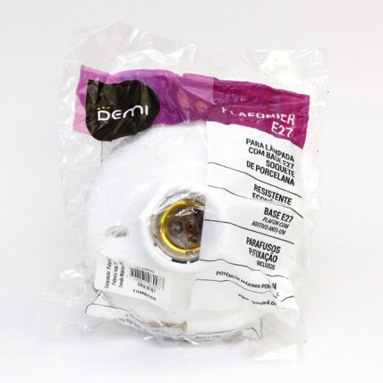 PLAFONIER C/ BOCAL DE PORCELANA