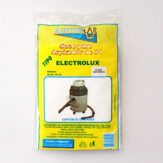 SACO P/ ASPIRADOR DE PO ELECTROLUX AP 40/AP 42 C/3