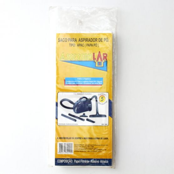 SACO P/ ASPIRADOR DE PO ARNO PAPA PO C/5