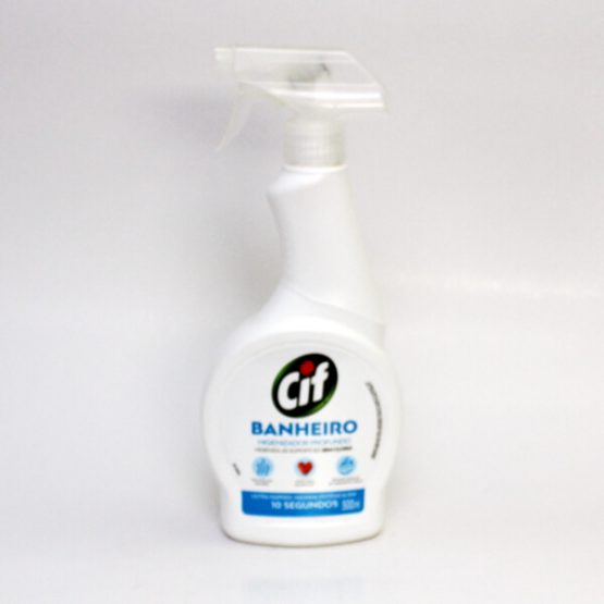 LIMPADOR CIF BANHEIRO SEM CLORO C/ PULVERIZADOR 500 ML.