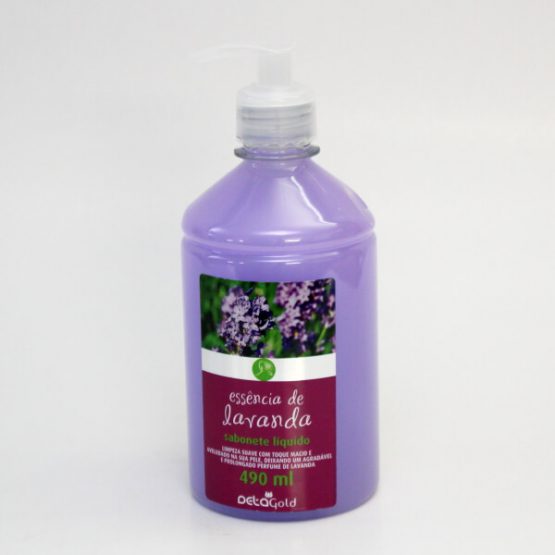 SABONETE LIQUIDO DETAGOLD ESSENCIA DE LAVANDA 490 ML.