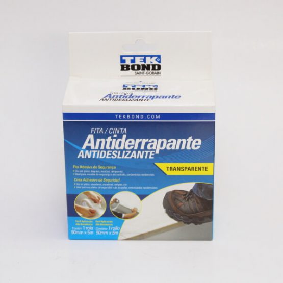 FITA ANTIDERRAPANTE TEK BOND TRANSPARENTE 50 MM. X 5 METROS