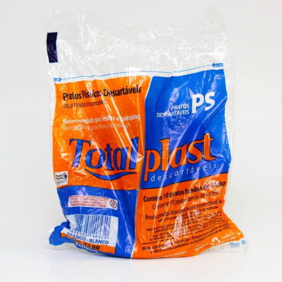 PRATO PLASTICO DESCARTAVEL FUNDO 15 CM. C/10