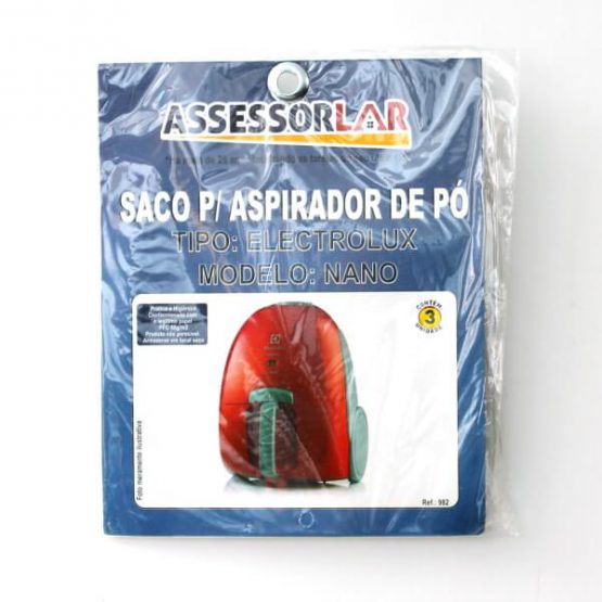 SACO P/ ASPIRADOR DE PO ELECTROLUX NANO C/3