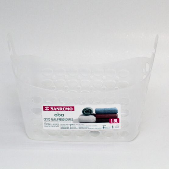 CESTO P/ PRENDEDORES DE ROUPA PLASTICO SANREMO (REF. 898)