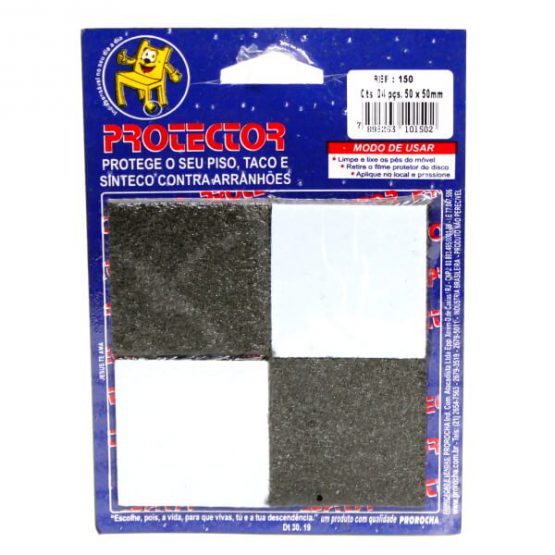 FELTRO AUTO ADESIVO 50X50 MM C/4