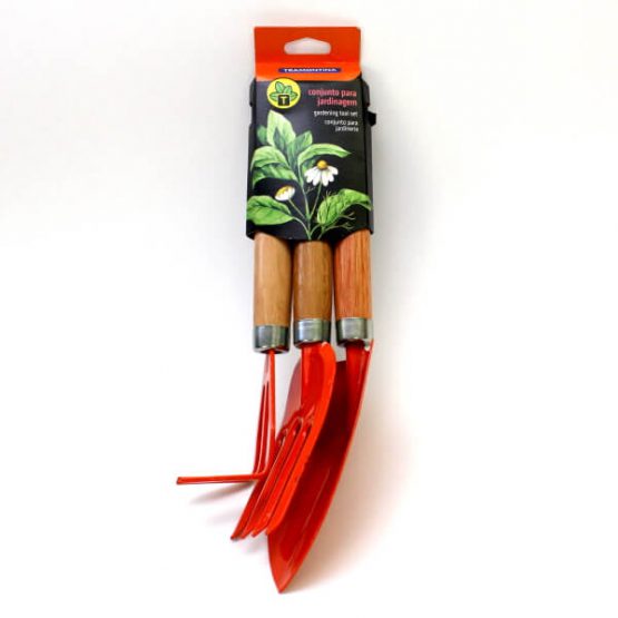 KIT PARA JARDINAGEM TRAMONTINA C/ 3 PECAS