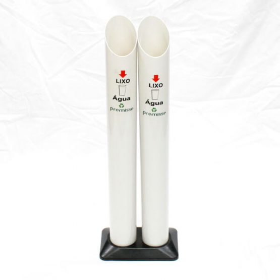 LIXEIRA PREMISSE P/ COPO DESCARTAVEL AGUA/AGUA