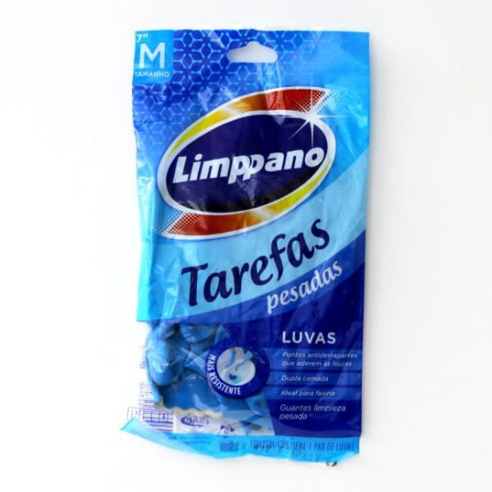LUVA DE BORRACHA LIMPPANO TAREFAS PESADAS TAMANHO M