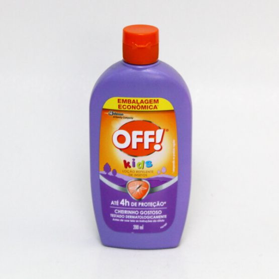REPELENTE OFF KIDS LOCAO 200 ML.