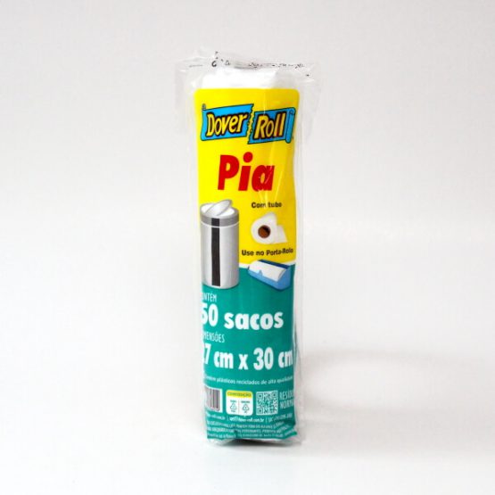 SACO P/ LIXO DOVER ROLL PIA BRANCO 27X30 C/50
