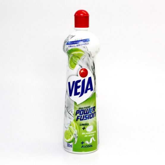 VEJA MULTIUSO POWER FUSION LIMAO C/ BICARBONATO DE SODIO 500 ML.