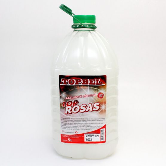 SABONETE LIQUIDO TOPBEL PEROLADO TOP ROSAS 5 LITROS