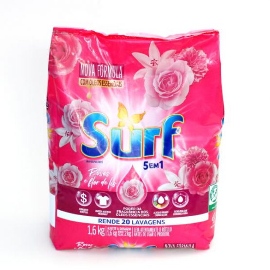 SABAO EM PO SURF ROSAS E FLOR DE LIS 1,6 KG.