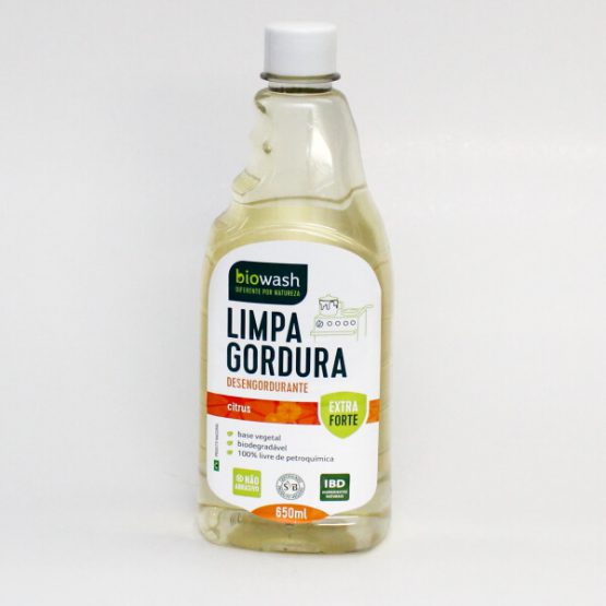 DESENGORDURANTE BIOWASH BIODEGRADAVEL CITRUS REFIL 650 ML.