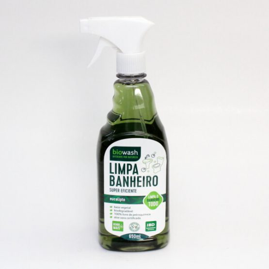LIMPA BANHEIRO BIOWASH BIODEGRADAVEL EUCALIPTO C/ PULVERIZADOR 650 ML.