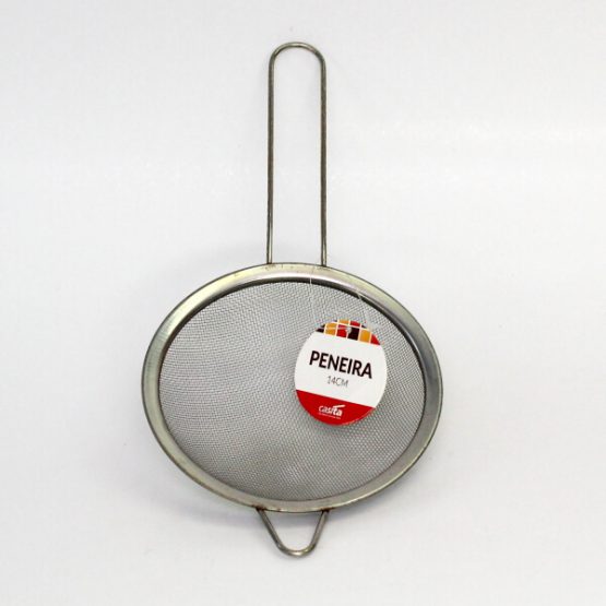 PENEIRA EM ACO INOX 14 CM.