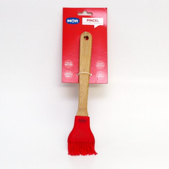PINCEL DE SILICONE E BAMBOO MOR