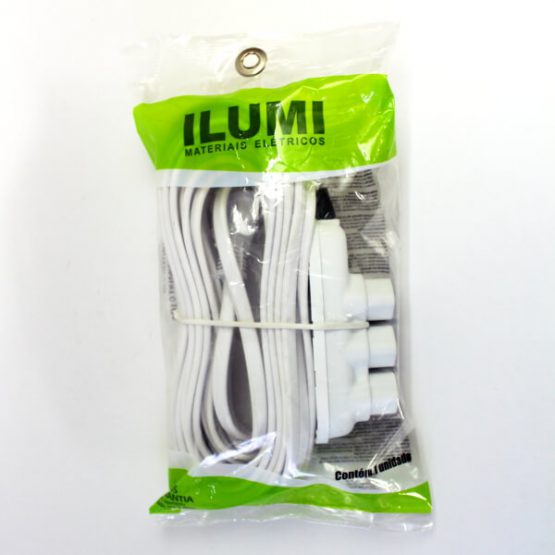 EXTENSAO MULTIPLA 3 ENTRADAS 2P + T 10 METROS