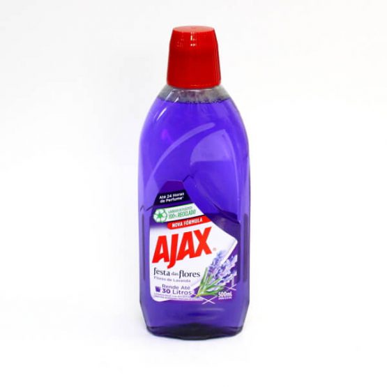 LIMPADOR AJAX FESTA DAS FLORES FLORES DE LAVANDA 500 ML.