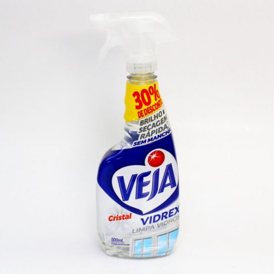 LIMPA VIDROS VIDREX CRISTAL C/ PULVERIZADOR 500 ML.