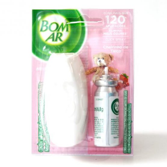 PURIFICADOR BOM AR CLICK SPRAY APARELHO TALCO 12 ML.