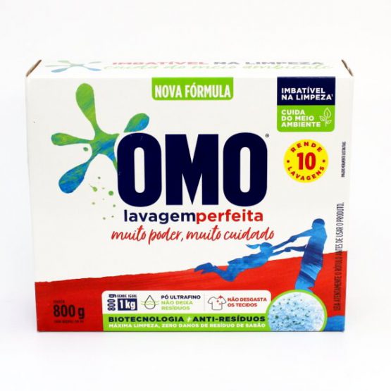 SABAO EM PO OMO LAVAGEM PERFEITA 800 G.