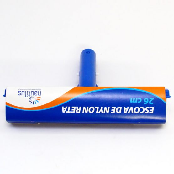 ESCOVA P/ PISCINA RETA NYLON NAUTILUS 26 CM.