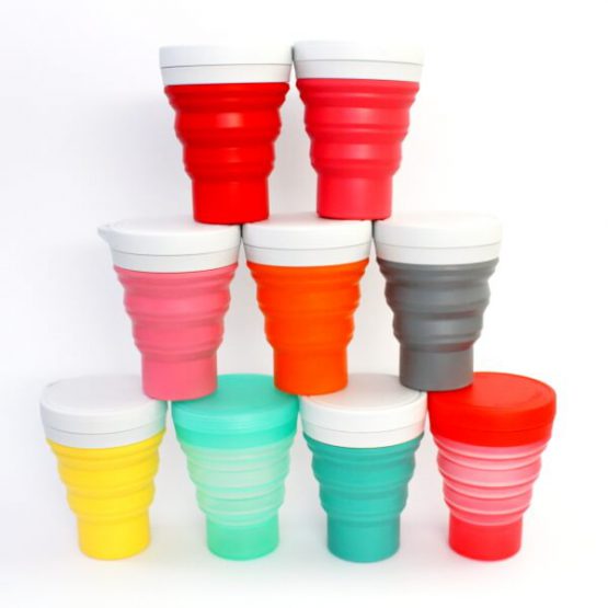 COPO DE SILICONE MENOS 1 LIXO TRANSLUDICO VERMELHO