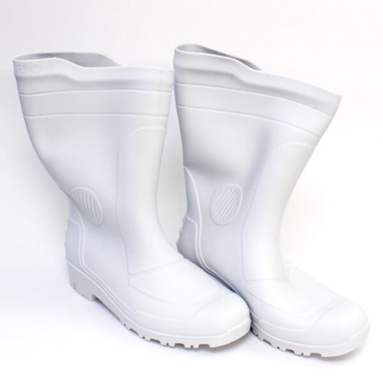 BOTA DE BORRACHA BRANCA 40 CM CANO MEDIO N0 41