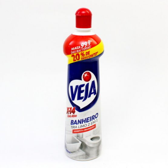 TIRA LIMO VEJA X-14 CLORO ATIVO SQUEEZE 500 ML.